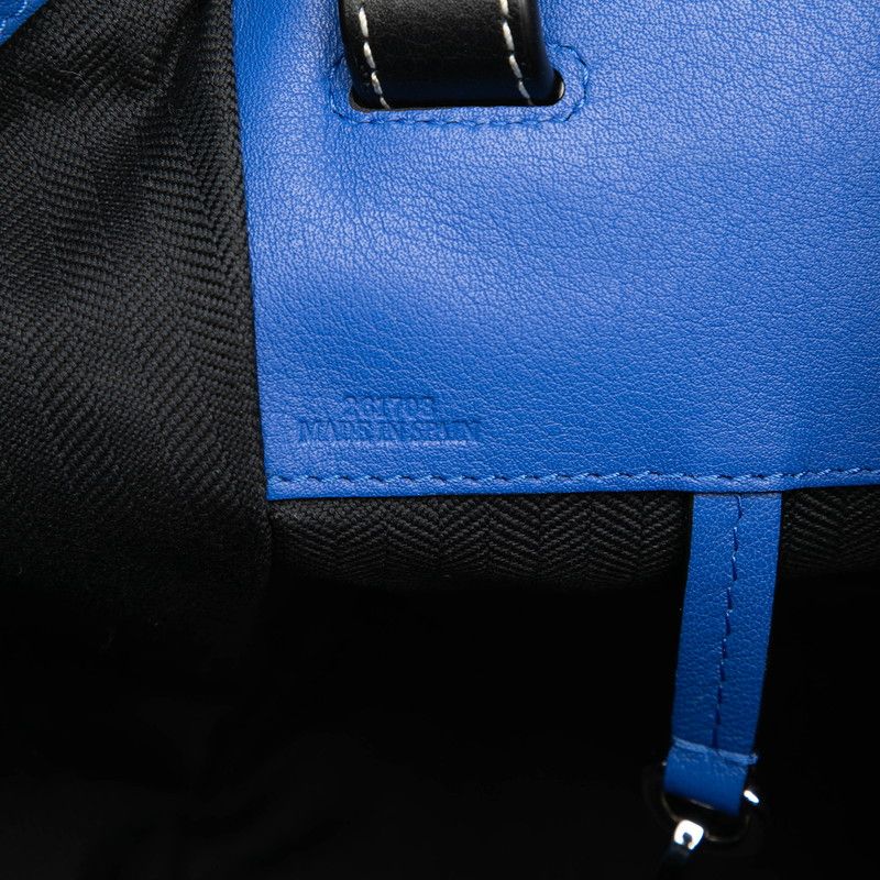 Loewe Anagram Hammock Small 2-Way Shoulder Bag Blue Leather — view 6