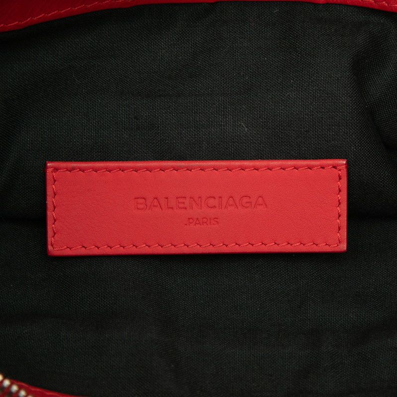 Balenciaga Classic Clip M Clutch Red Leather — view 5