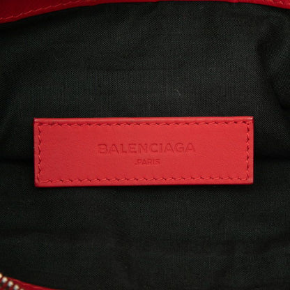 Balenciaga Classic Clip M Clutch Red Leather — view 5