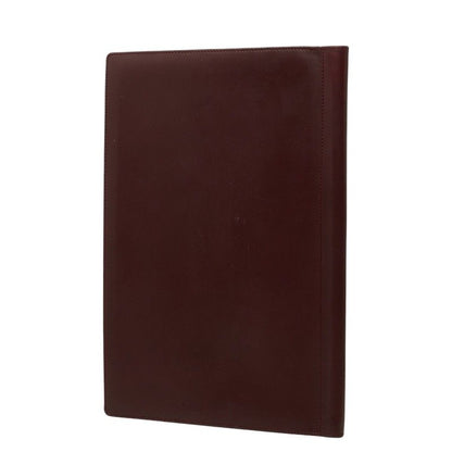 Gucci Document Case Wine Red Bordeaux Leather 1 Shoulder Bag — view 2