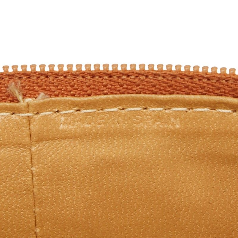 Dior CD Logo Pouch Vanity Case Brown Leather — view 8