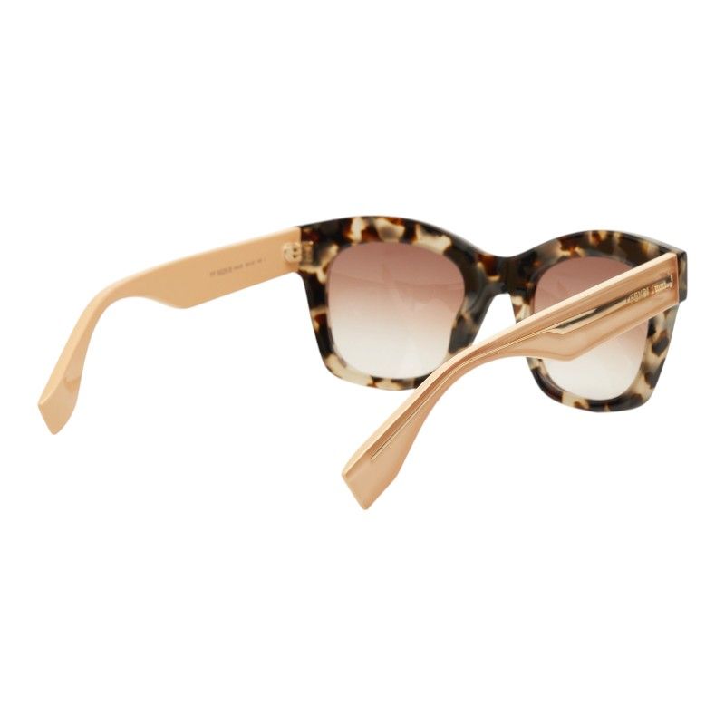 Fendi Cat Eye Gradient Sunglasses Beige Brown Acetate Eyewear — view 3