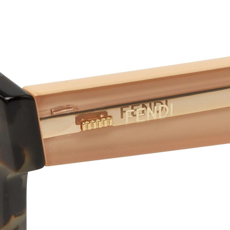Fendi Cat Eye Gradient Sunglasses Beige Brown Acetate Eyewear — view 4