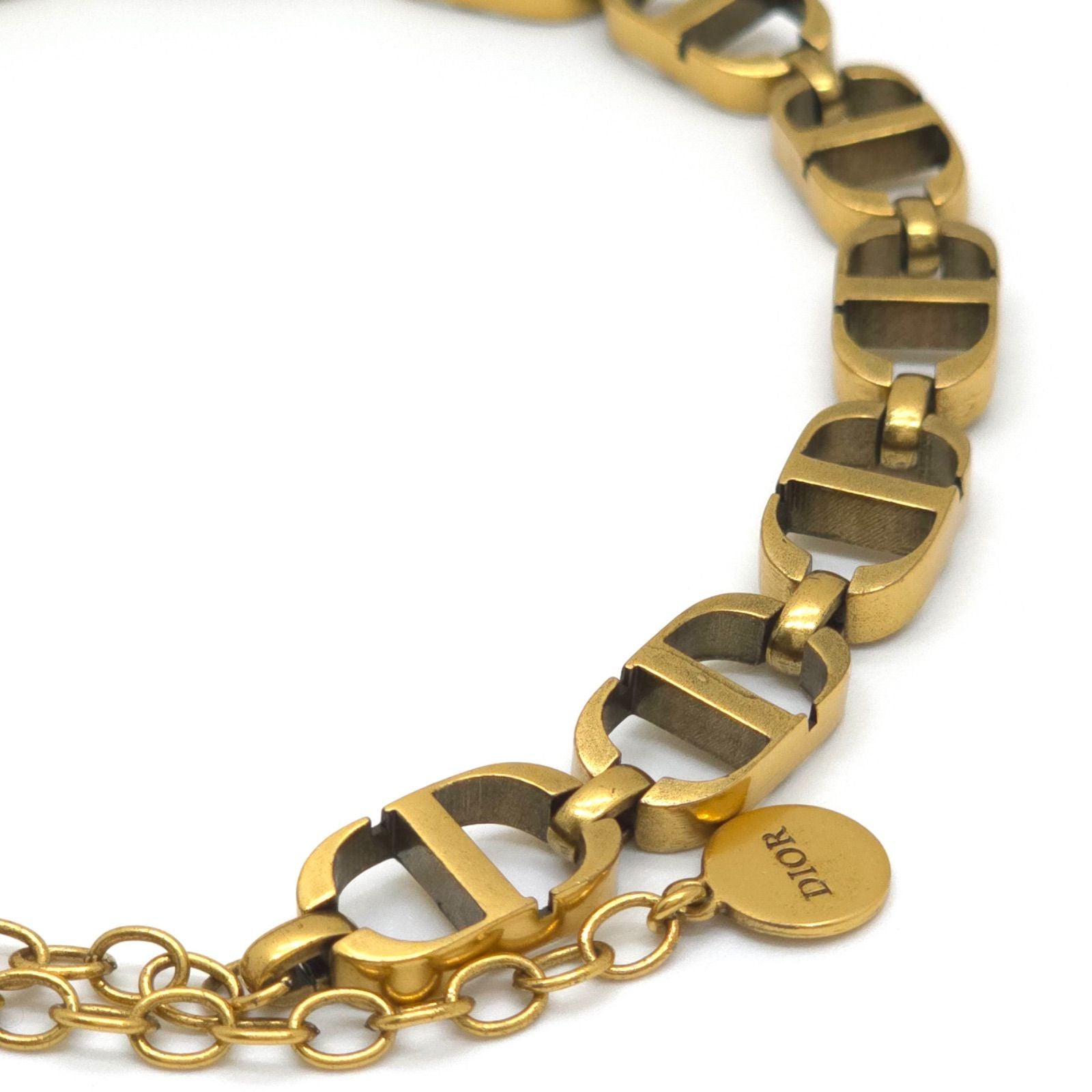 Dior 30 Montaigne Short Necklace Choker 30.5 37 CD Signature Gold — view 6
