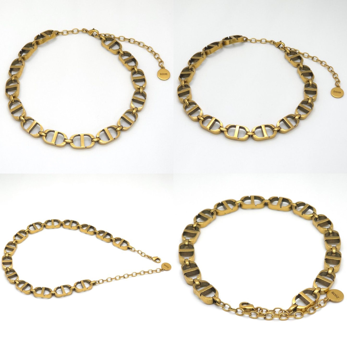 Dior 30 Montaigne Short Necklace Choker 30.5 37 CD Signature Gold — view 2