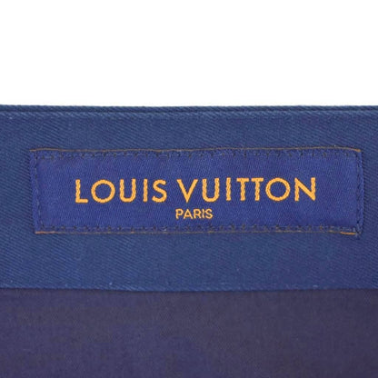 Louis Vuitton Staples Edition Cotton Poly Trousers Chino Pants 38 Navy — view 3