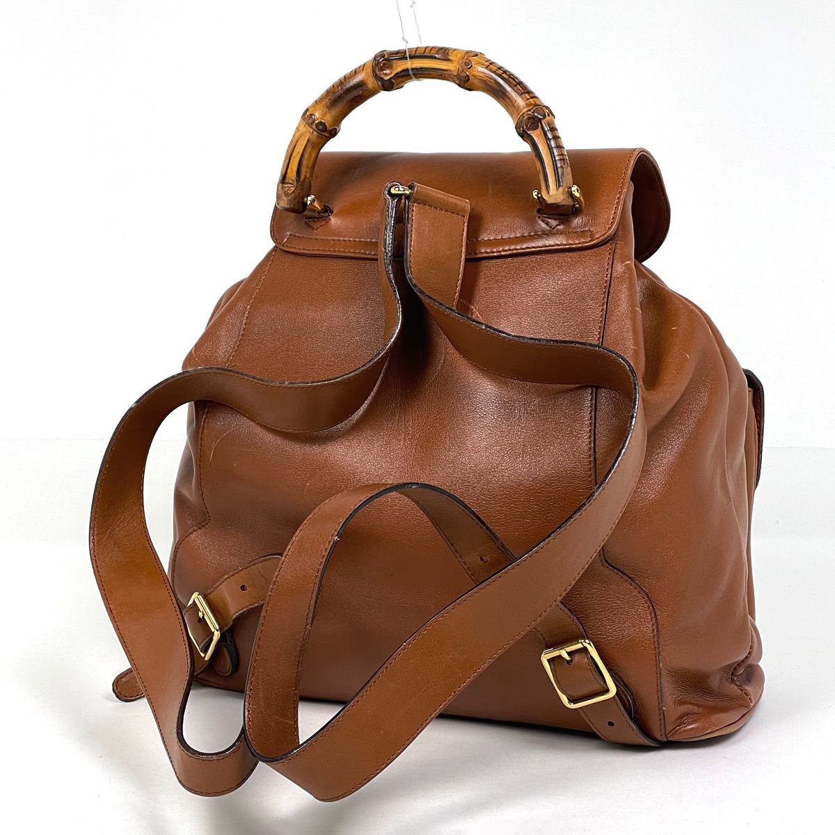 Gucci Bamb Backpack Leather Brown — view 2