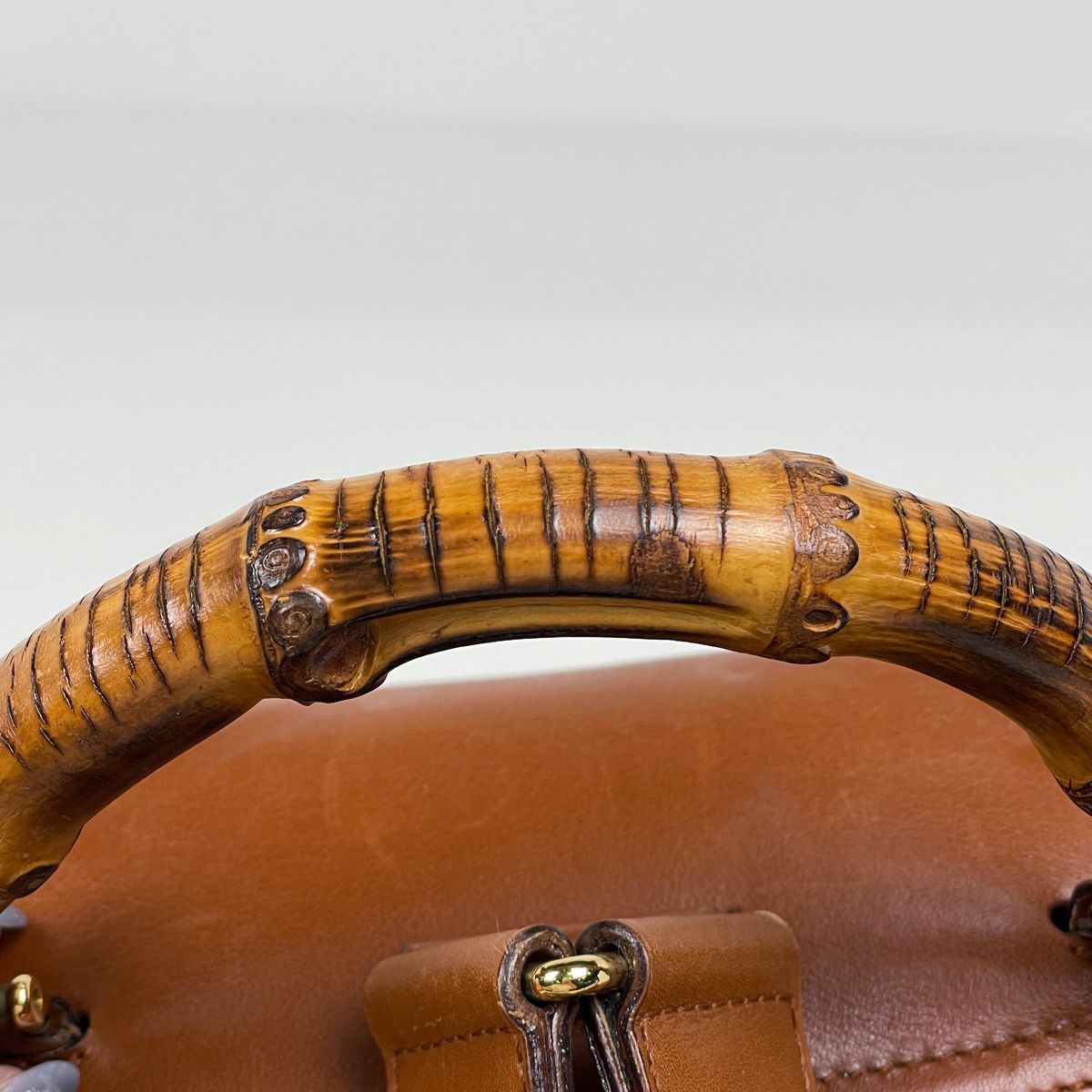 Gucci Bamb Backpack Leather Brown — view 6