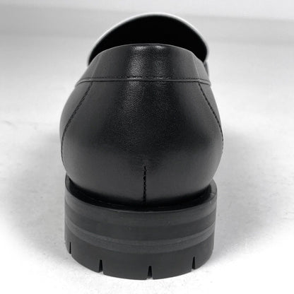 Hermes Moccasins Montmartre Logo Shoes Leather Black White — view 3
