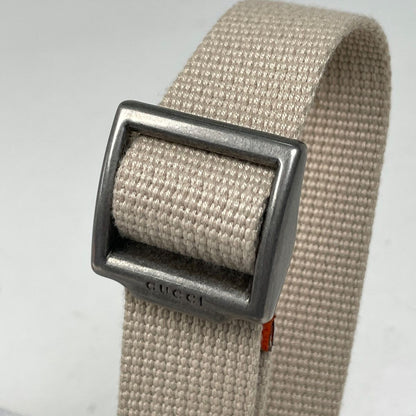 Gucci GG Pattern Belt Bag North Face Collaboration Canvas Beige Orange — view 5