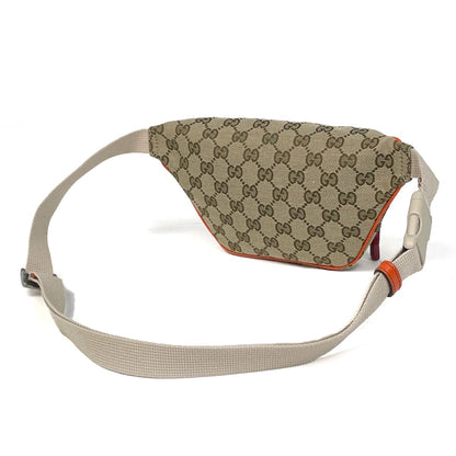 Gucci GG Pattern Belt Bag North Face Collaboration Canvas Beige Orange — view 2