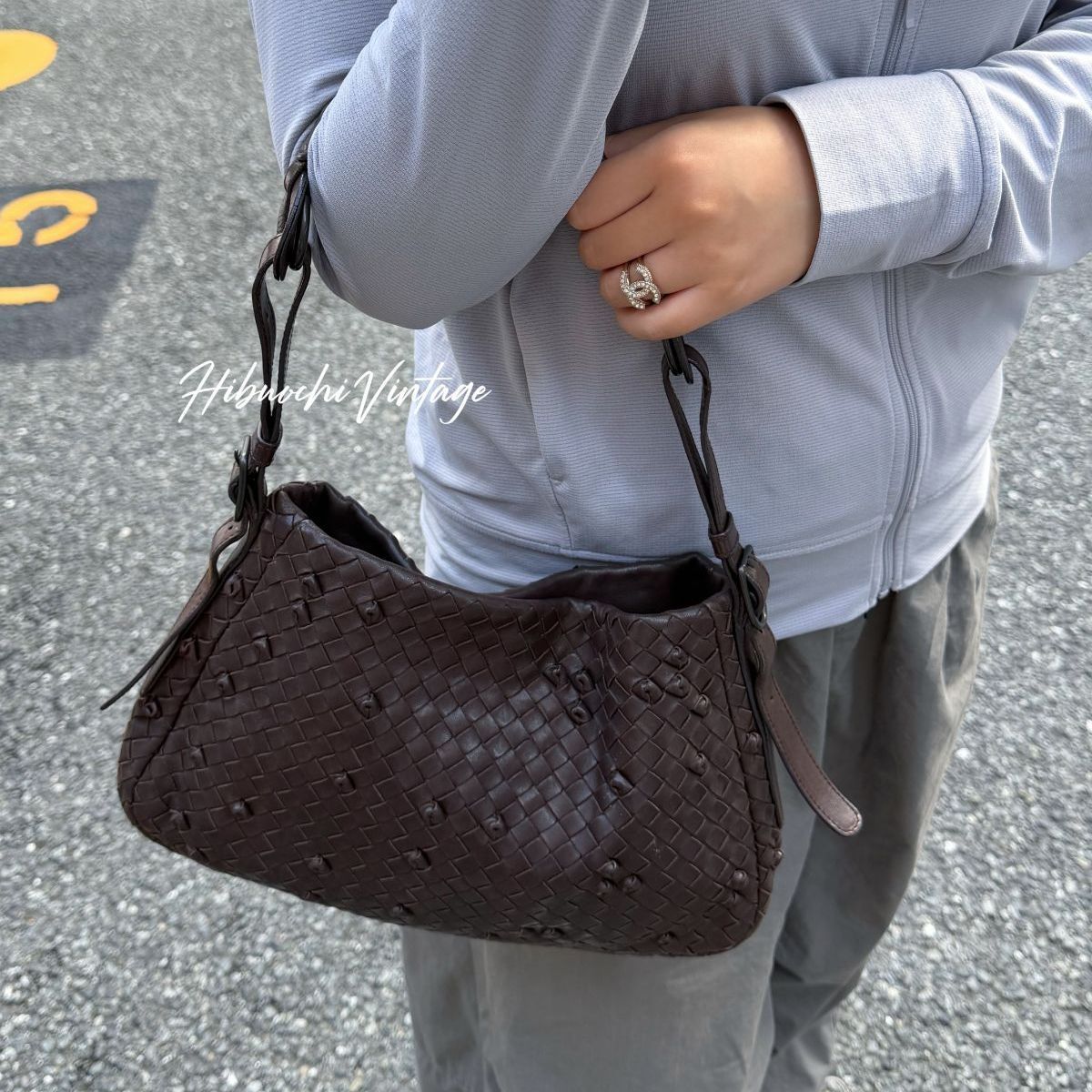 Bottega Veneta Shoulder Bag Leather Brown Vintage — view 2