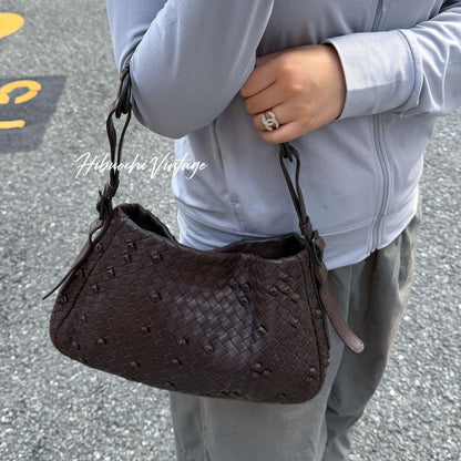 Bottega Veneta Shoulder Bag Leather Brown Vintage — view 2