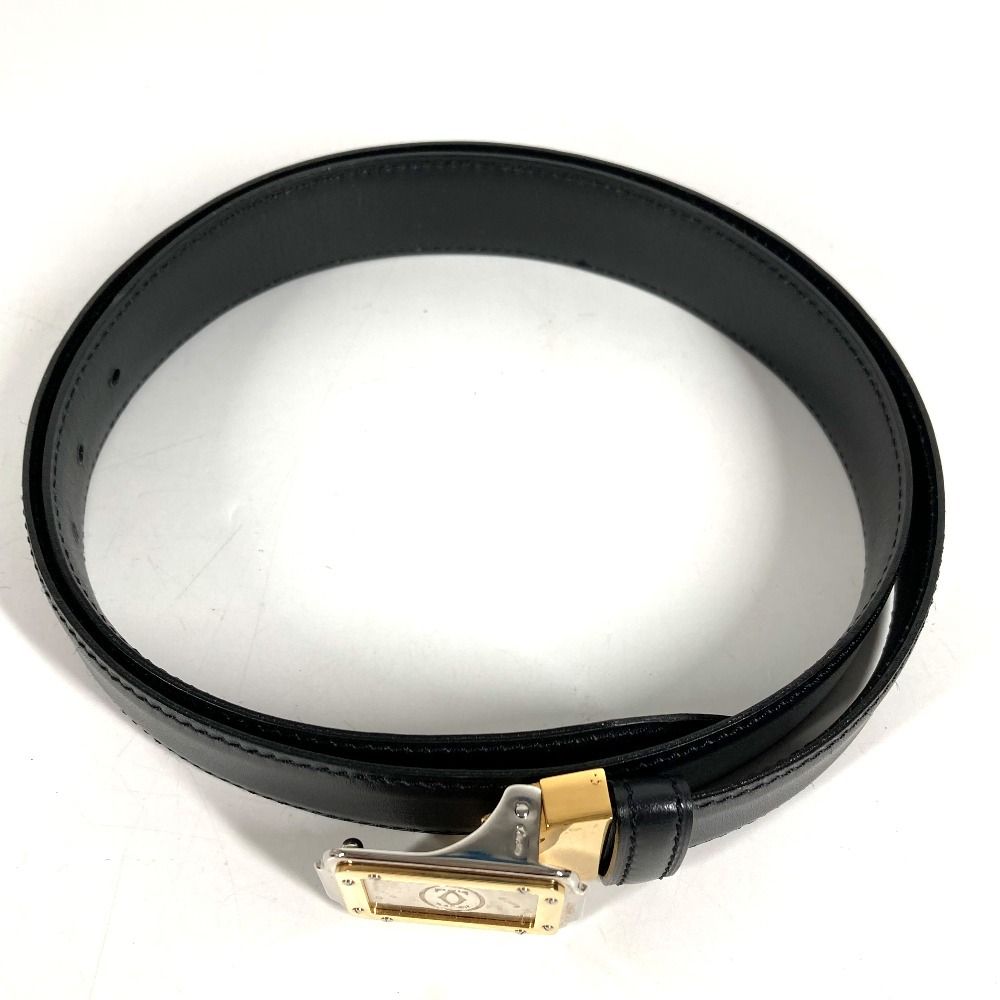 Cartier Belt Santos Logo Leather Black — view 2