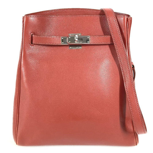 Hermes Shoulder Bag Kelly Sports MM Leather Brown