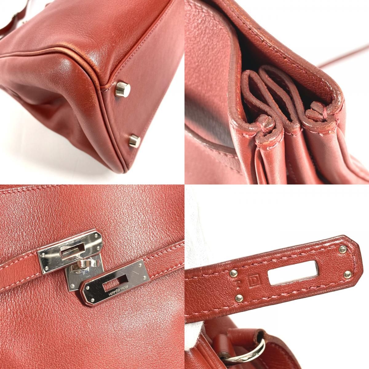 Hermes Shoulder Bag Kelly Sports MM Leather Brown — view 7