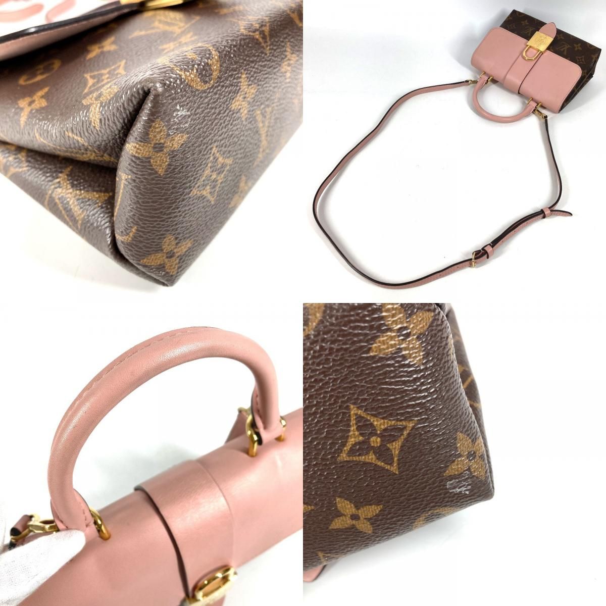 Louis Vuitton Handbag Locky BB Monogram Canvas Rose Poudre Pink — view 7