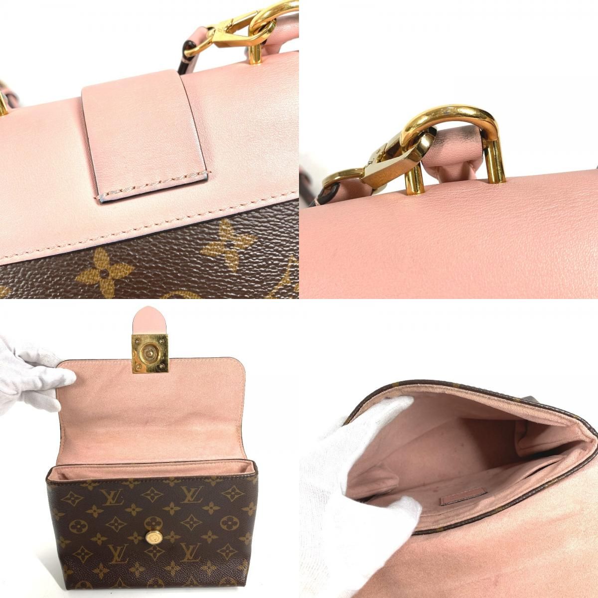 Louis Vuitton Handbag Locky BB Monogram Canvas Rose Poudre Pink — view 8