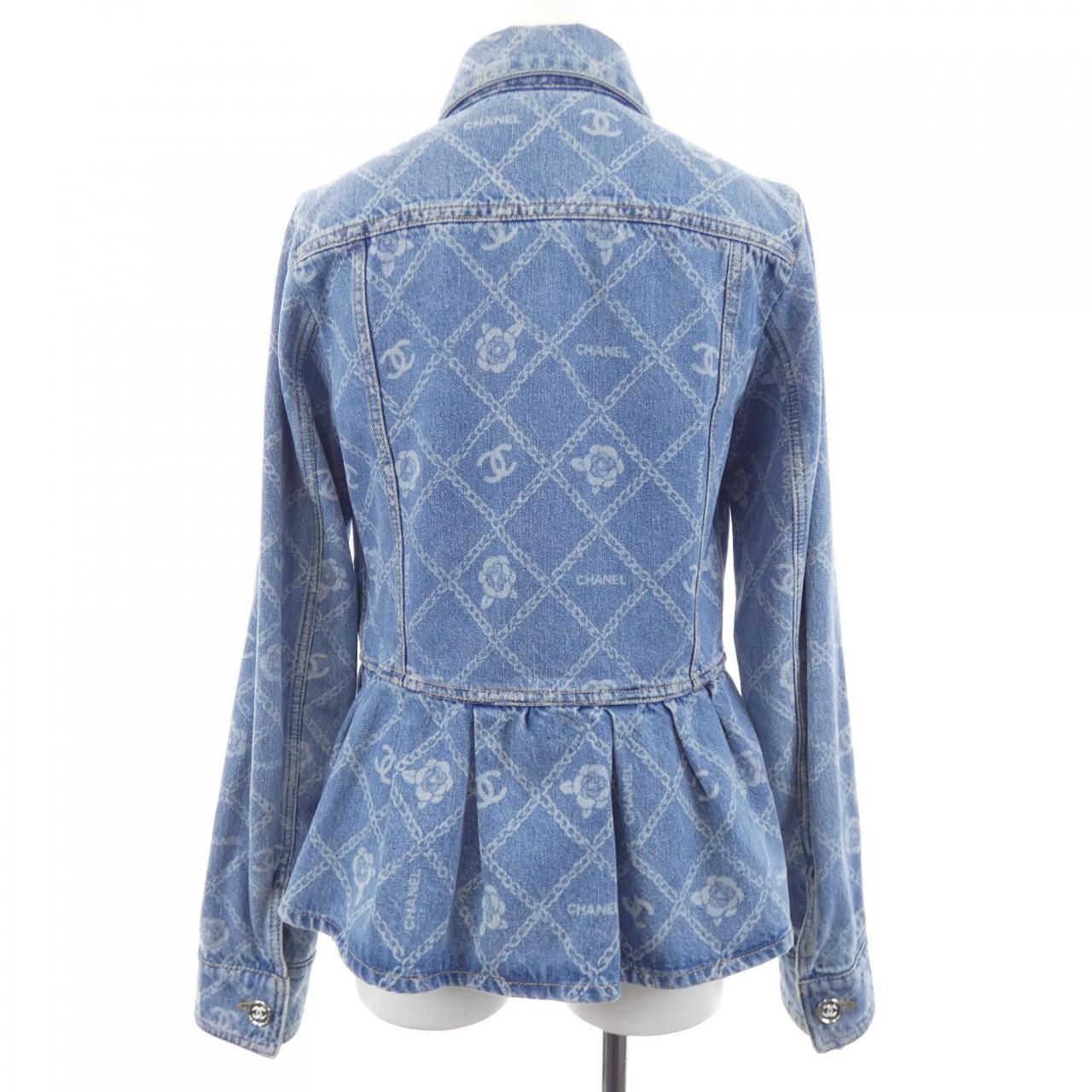 Chanel Denim Jacket Blue — view 2