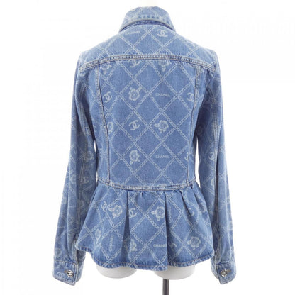 Chanel Denim Jacket Blue — view 2