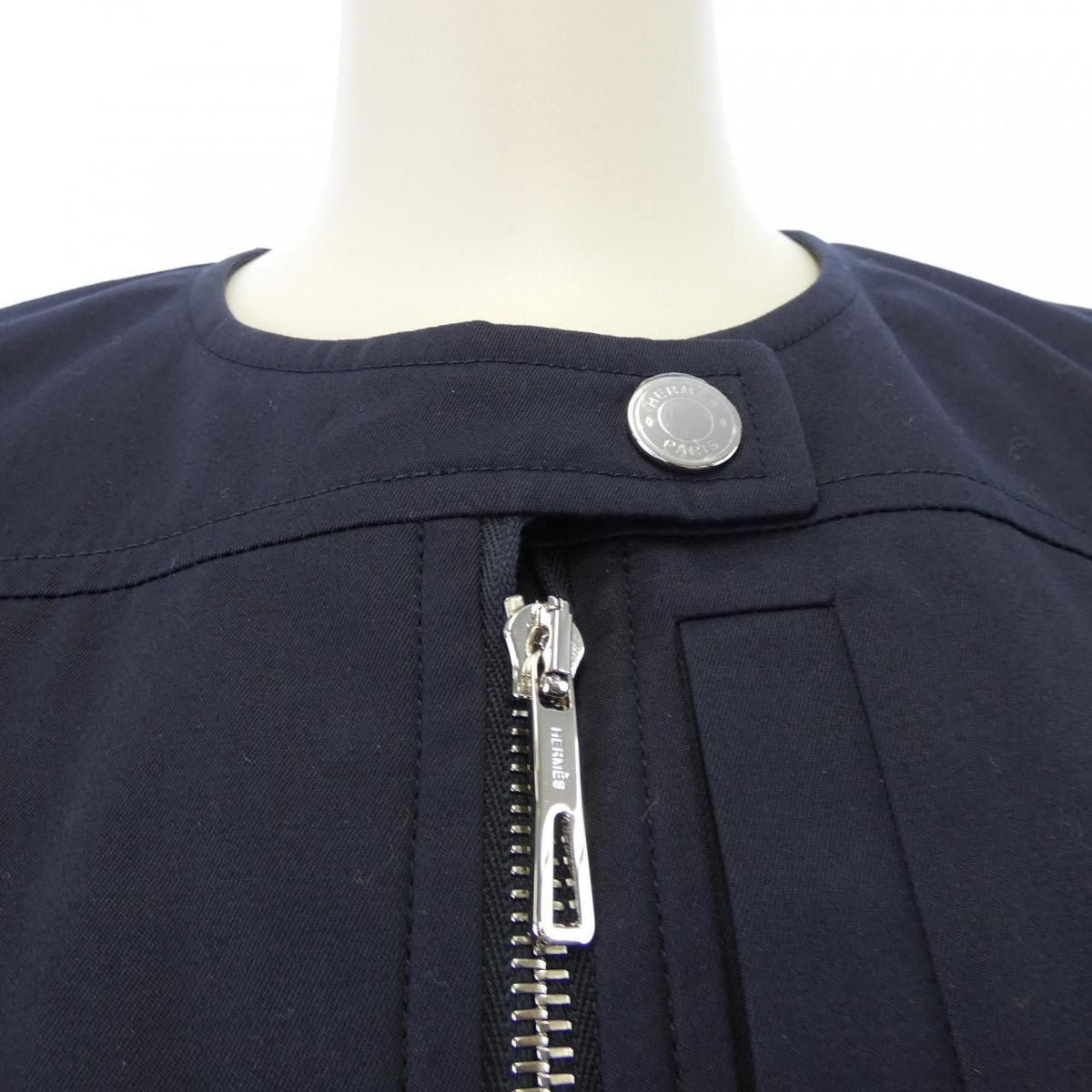 Hermes Cartouche Clou de Selle Collarless Jacket — view 5