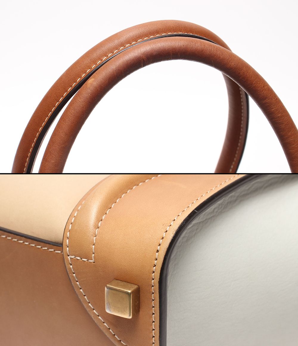 Celine Luggage Micro Handbag Beige Tan — view 6