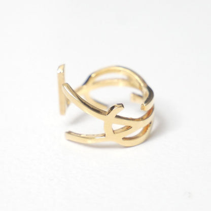 Saint Laurent Paris Ring YSL Logo Gold — view 6