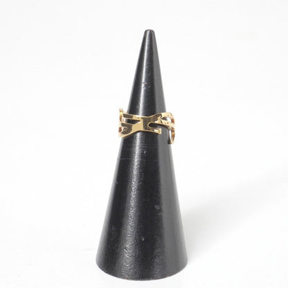 Saint Laurent Paris Ring YSL Logo Gold