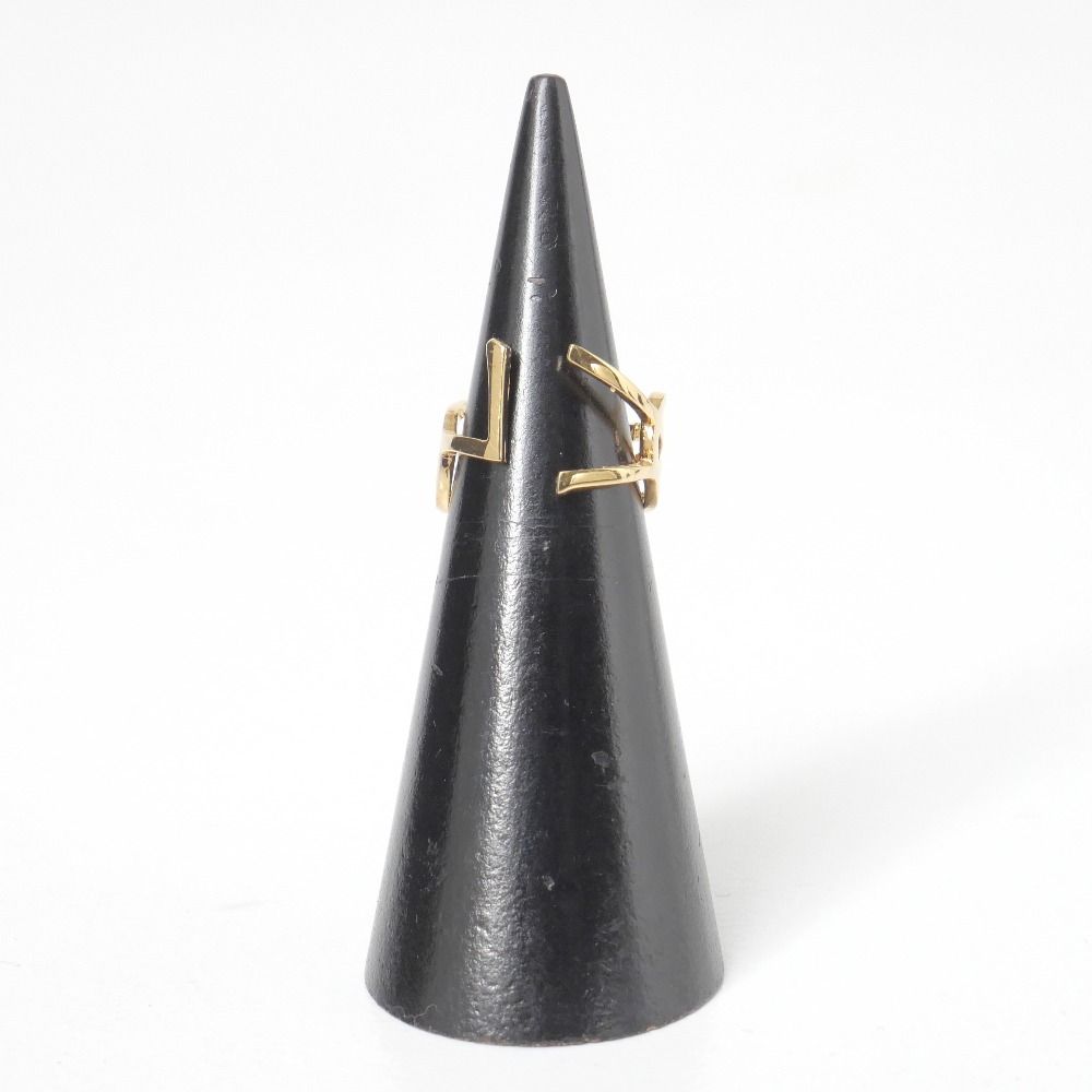Saint Laurent Paris Ring YSL Logo Gold — view 2