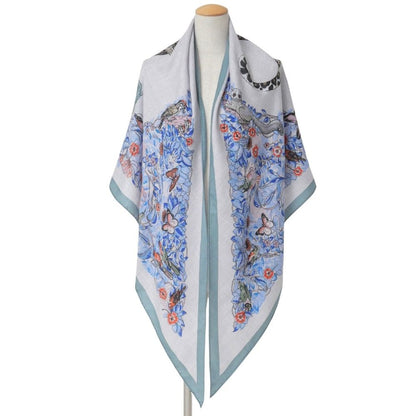 Hermes Jungle Love Triangle Jean Shawl Scarf