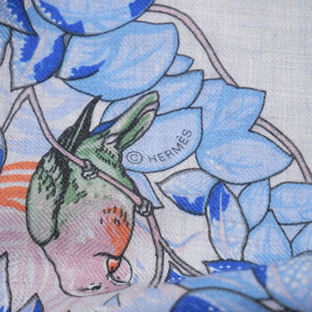 Hermes Jungle Love Triangle Jean Shawl Scarf — view 4