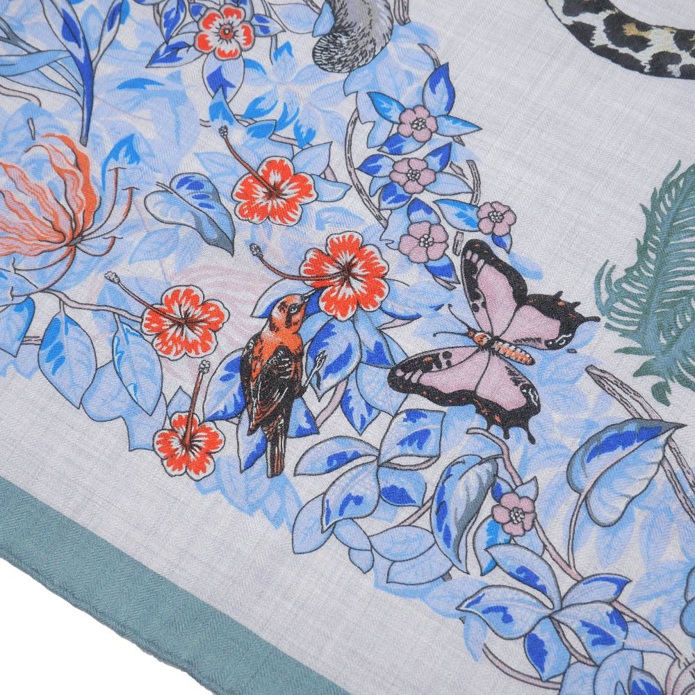 Hermes Jungle Love Triangle Jean Shawl Scarf — view 7