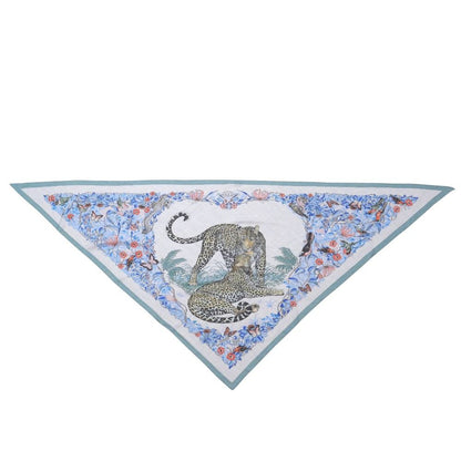 Hermes Jungle Love Triangle Jean Shawl Scarf — view 3