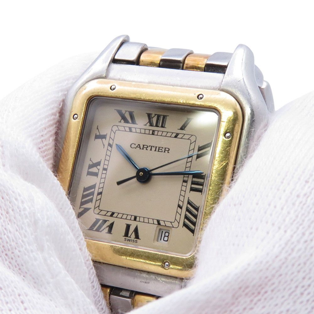 Cartier Panthere MM 2 Row Watch Ivory Dial Quartz Vintage — view 5