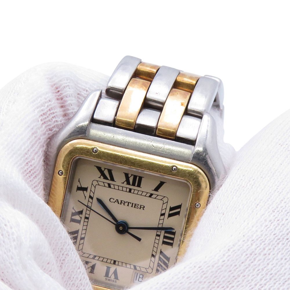 Cartier Panthere MM 2 Row Watch Ivory Dial Quartz Vintage — view 4