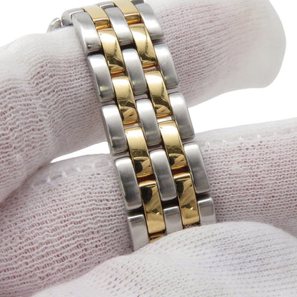 Cartier Panthere MM 2 Row SS 18K Yellow Gold Watch Quartz Ivory Dial — view 8