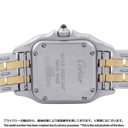 Cartier Panthere MM 2 Row SS 18K Yellow Gold Watch Quartz Ivory Dial — view 3