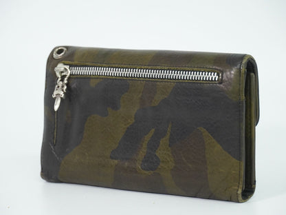 Chrome Hearts Wave Wallet Camouflage Pattern Leather Khaki — view 2