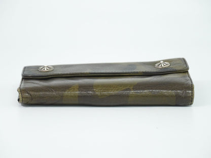 Chrome Hearts Wave Wallet Camouflage Pattern Leather Khaki — view 3