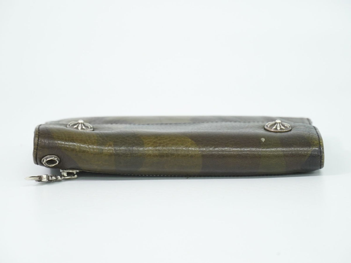 Chrome Hearts Wave Wallet Camouflage Pattern Leather Khaki — view 5