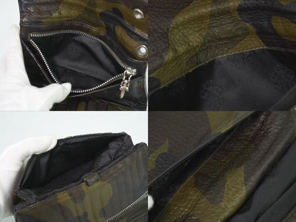 Chrome Hearts Wave Wallet Camouflage Pattern Leather Khaki — view 8