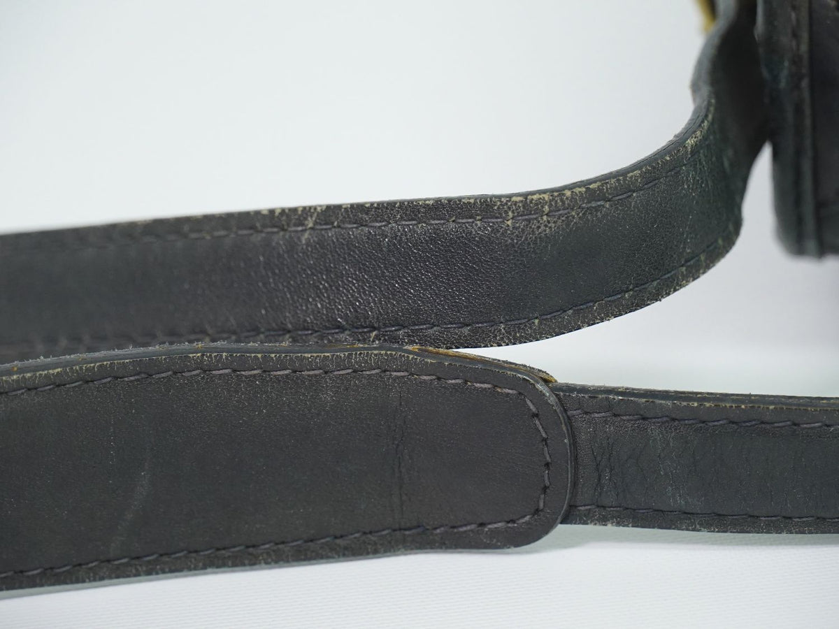 Gucci Vintage GG Supreme Shoulder Bag Pochette Navy — view 5