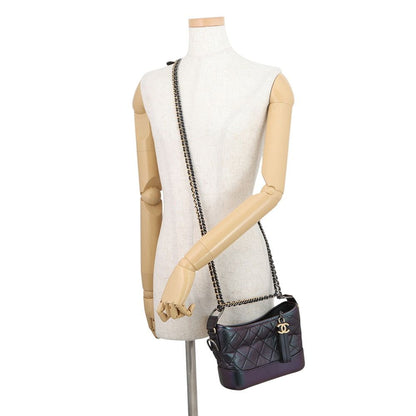 Chanel Chain Shoulder Bag Gabrielle de Chanel Small Hobo Aged Calf Leather — view 6