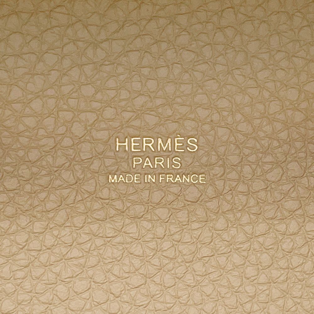 Hermes Handbag Picotin Lock PM Trench Gold Taurillon Clemence — view 6
