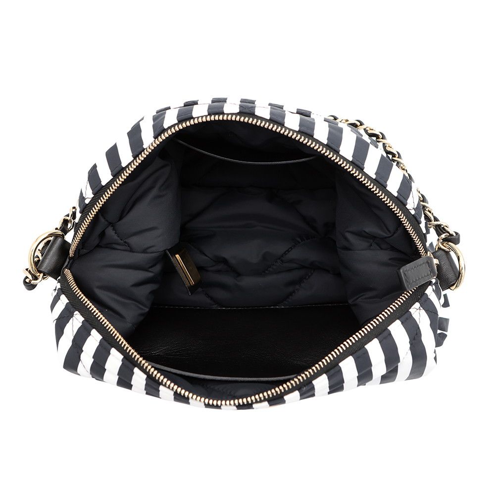 Chanel Shoulder Bag CC Logo Large Hobo Nylon 2-Way White Black — view 6