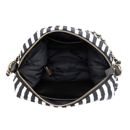 Chanel Shoulder Bag CC Logo Large Hobo Nylon 2-Way White Black — view 6
