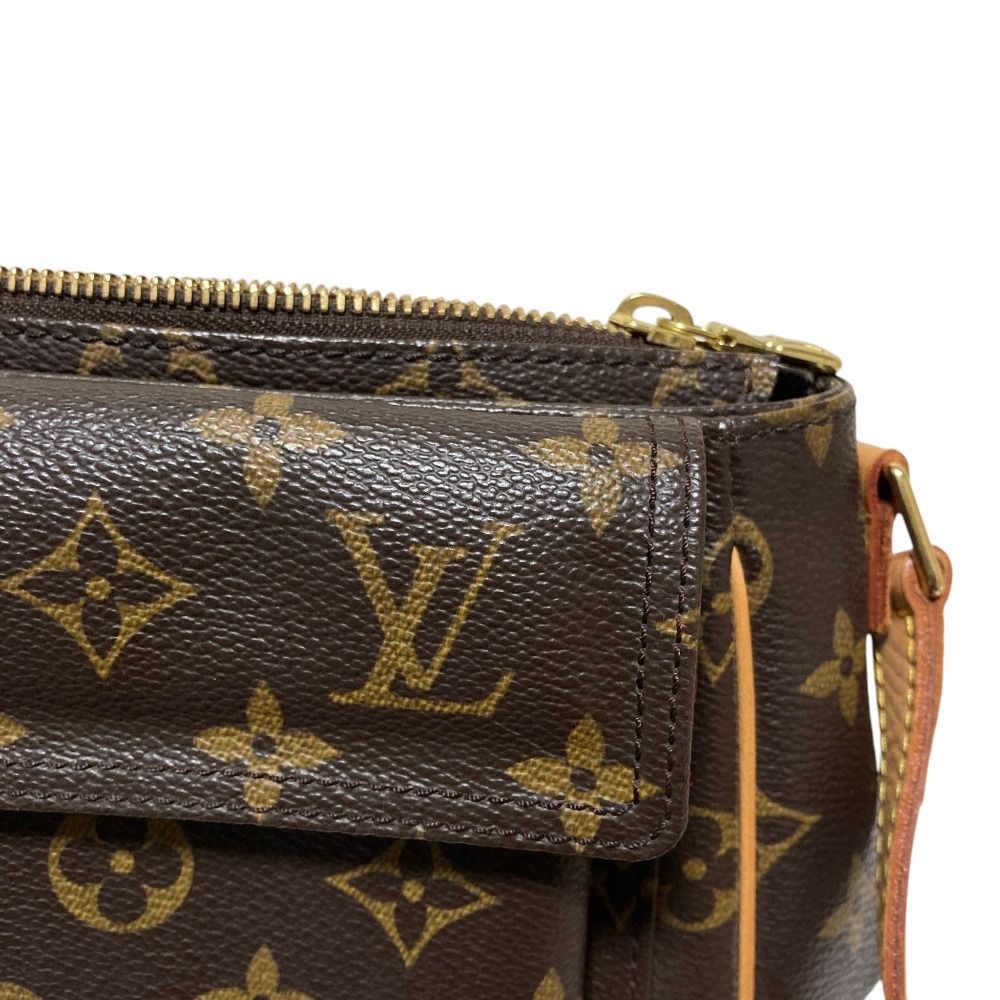 Louis Vuitton Viva Cite PM Monogram Shoulder Bag Brown — view 8