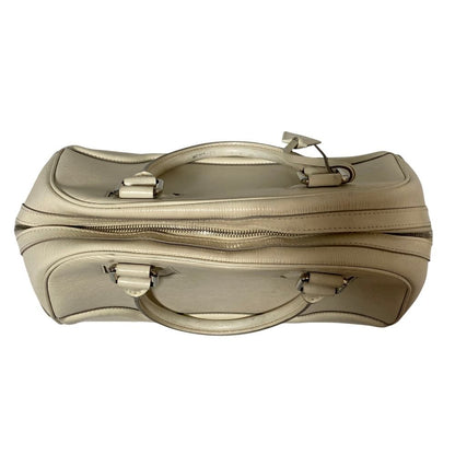 Louis Vuitton Bowling Montaigne PM Handbag Yvoir Ivory — view 5