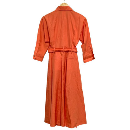 Max Mara Waist Cord Shirt Dress 36 Orange — view 2