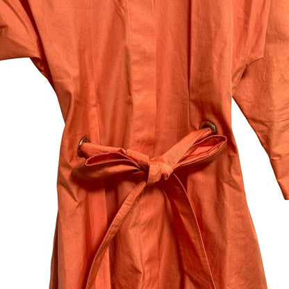 Max Mara Waist Cord Shirt Dress 36 Orange — view 6